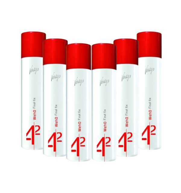 Pack de 6: Weho Final fix  - laque spray extra forte 300 ml - Vitality's